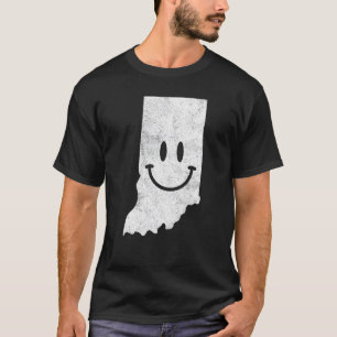 Camiseta Sorrindo Em U2013 Indiana Happy Face