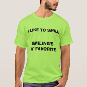 Camiseta Sorrindo meu favorito