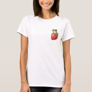 Camiseta Sorrindo Sapo Morango