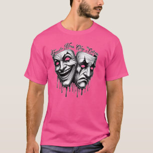 Camiseta SORRIR AGORA CHORAR MAIS TARDE Palhaço Chicano Art
