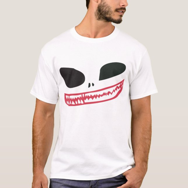 Camiseta Sorrir forçadamente do monstro (Frente)
