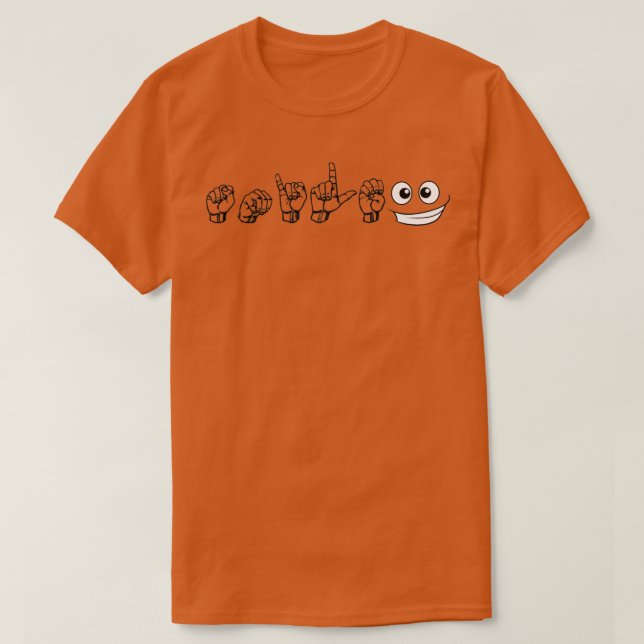 Camiseta Sorriso ASL (Frente do Design)