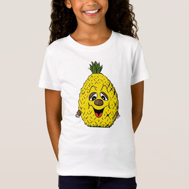 Camiseta Sorriso cansado dos desenhos animados amarelos do (Frente)