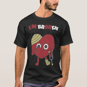 Camiseta Sorriso Confuso Estou Quebrado Doença Invisível Es