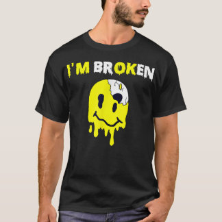 Camiseta Sorriso Confuso Im Doença Invisível Quebrada Im OK