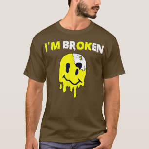 Camiseta Sorriso confuso Sou uma Doença Invisível Quebrada