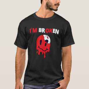 Camiseta Sorriso Confuso Sou uma Doença Invisível Quebrada