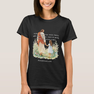 Camiseta Sorriso Cristão Filipenses Fé Inspirador 