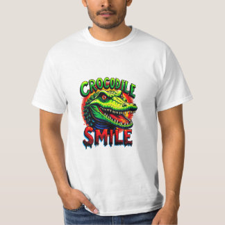 Camiseta "Sorriso crocodilo alegre - Divertido e Whimical