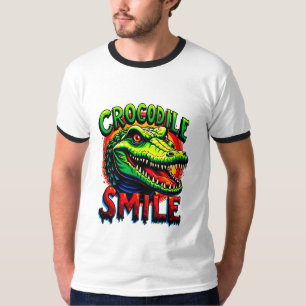 Camiseta "Sorriso crocodilo alegre - Divertido e Whimical