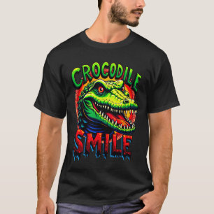 Camiseta "Sorriso crocodilo alegre - Divertido e Whimical
