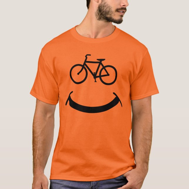 Camiseta Sorriso da bicicleta (Frente)