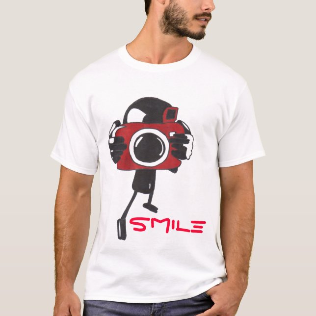 Camiseta sorriso da câmera (Frente)