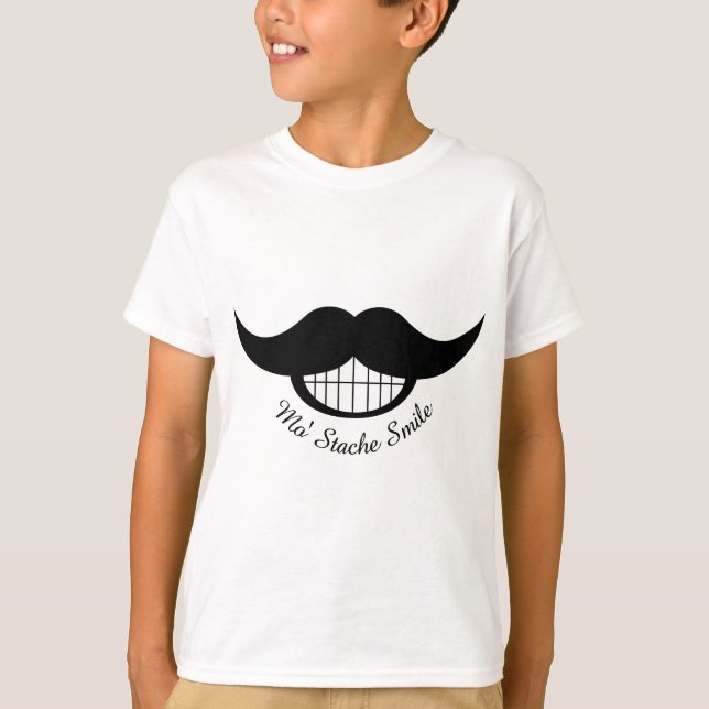 Camiseta Sorriso de bigode (Frente)