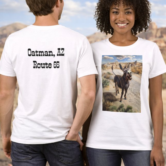 Camiseta Sorriso de burro, Arizona de Oatman, Rota 66 (Criador carregado)