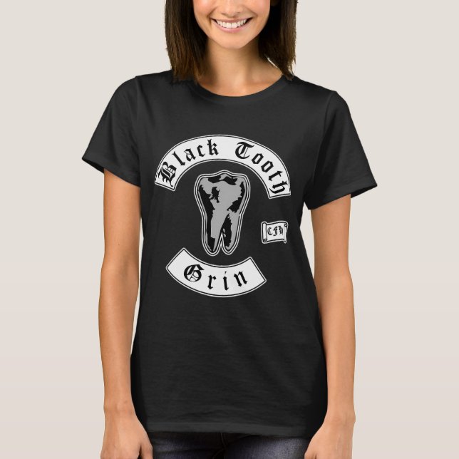 Camiseta Sorriso de Dente Preto (Frente)