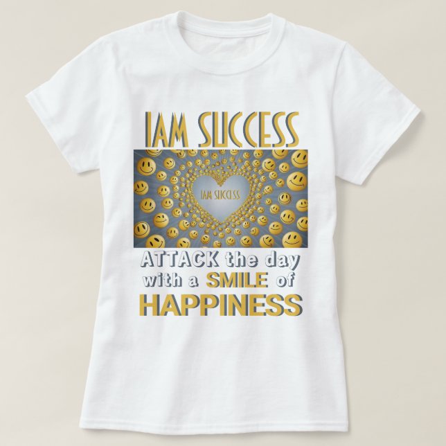 CAMISETA SORRISO DE FELICIDADE (Frente do Design)