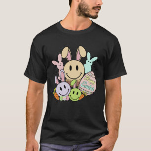 Camiseta Sorriso de hippie fofo Dia Feliz de Páscoa para Pr