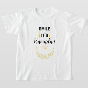 Camiseta sorriso é ramadan kareem islam para muçulmano