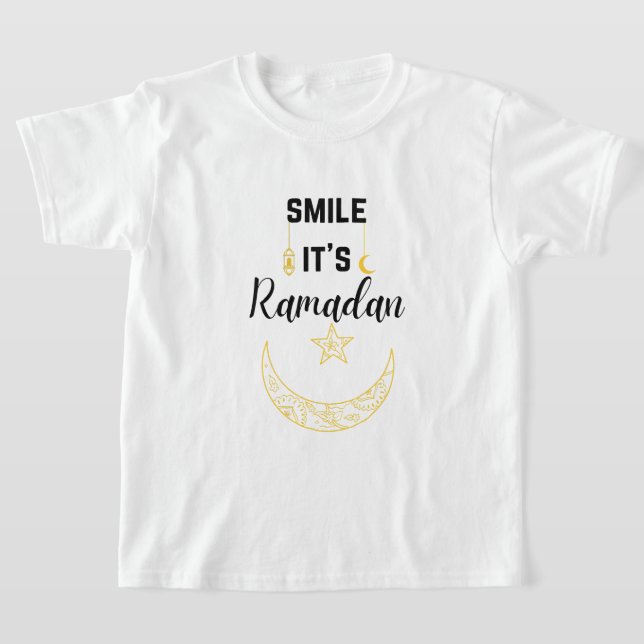 Camiseta sorriso é ramadan kareem islam para muçulmano (Postura )