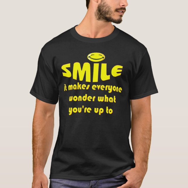 Camiseta Sorriso - faça a pessoas a maravilha que seu até (Frente)