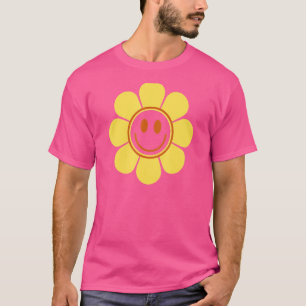 Camiseta Sorriso Flor Feliz Sol Sunny Cute Vintage
