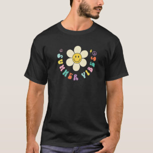 Camiseta Sorriso Flor Verão Víbe Groovy Peace Hippie