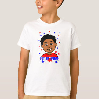 Camiseta Sorriso futuro do menino do líder dos desenhos