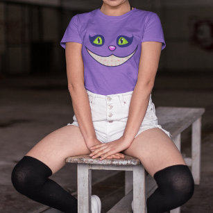 Camiseta Sorriso Gato de Cheshire Fora de Halloween