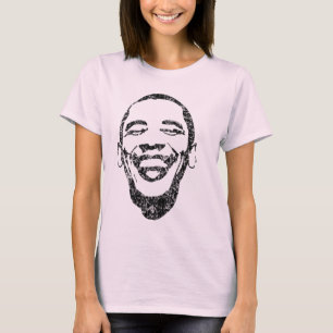 Camiseta Sorriso Infeccioso Obama Longa Sessão T
