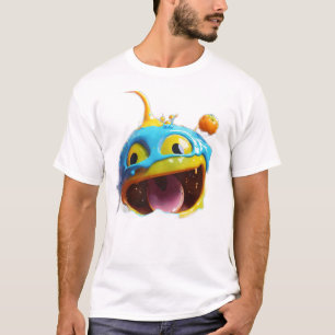 Camiseta "Sorriso Líquido: Um Retrato Pintado Pintado Pinta