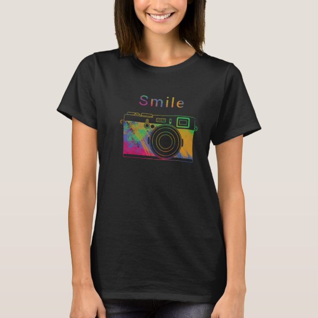 Camiseta Sorriso na câmera (Frente)