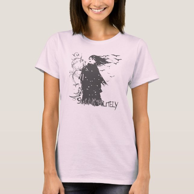 Camiseta Sorriso polidamente boneca t (Frente)