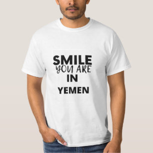 CAMISETA SORRISO QUE ESTÁ NO IÉMEN