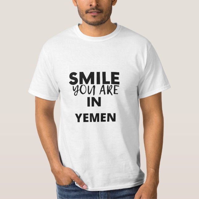 CAMISETA SORRISO QUE ESTÁ NO IÉMEN (Frente)