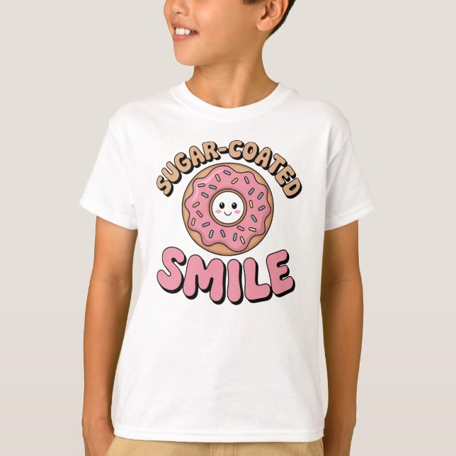 Camiseta Sorriso Revestido Com Açúcar | Rosquinhas (Frente)