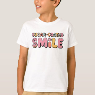 Camiseta Sorriso Revestido Com Açúcar Rosquinhas