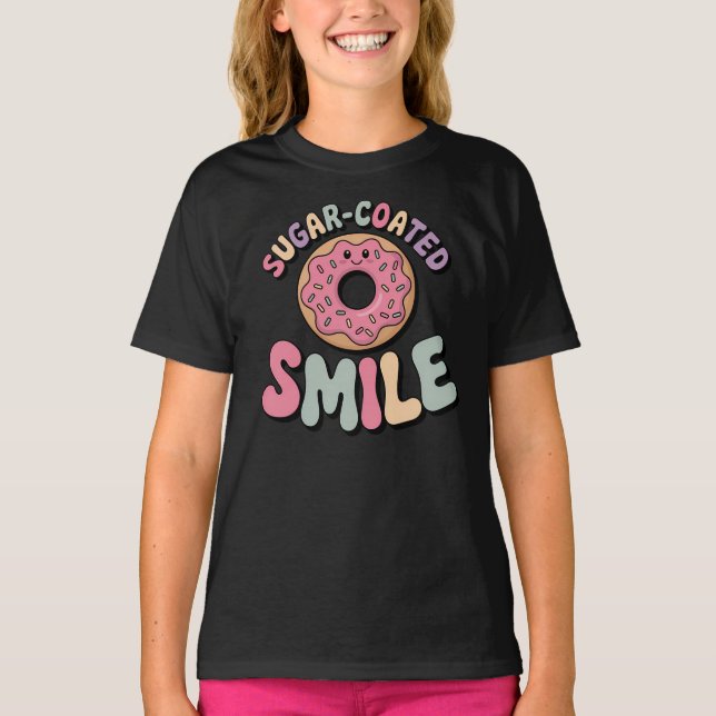 Camiseta Sorriso Revestido Com Açúcar | Rosquinhas (Frente)