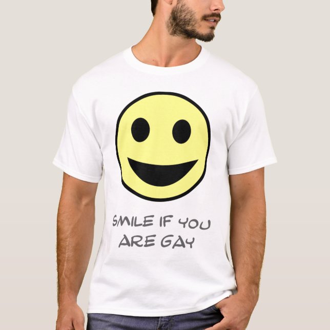 Camiseta sorriso se você é alegre (Frente)