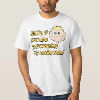 Camiseta Sorriso, se você não está vestindo nenhum roupa