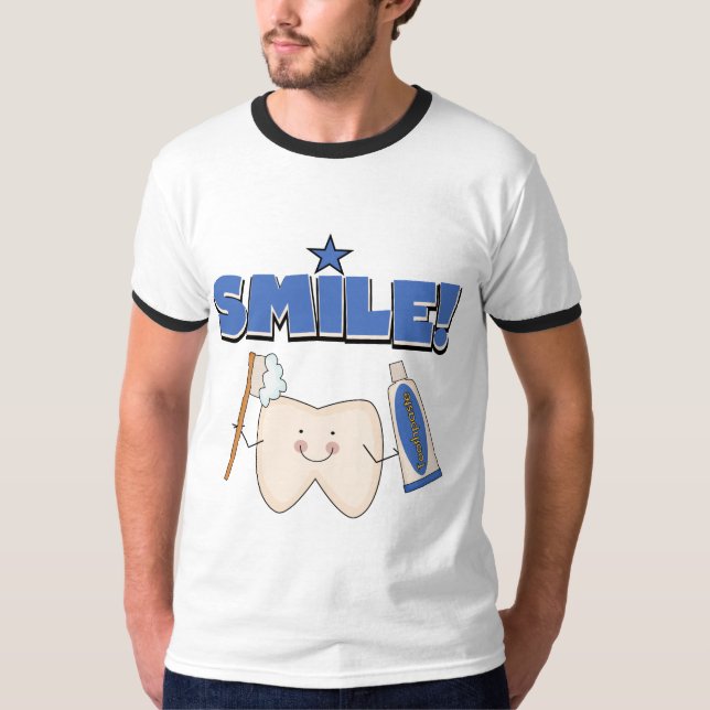 Camiseta SORRISO - t-shirt e presentes do dente (Frente)