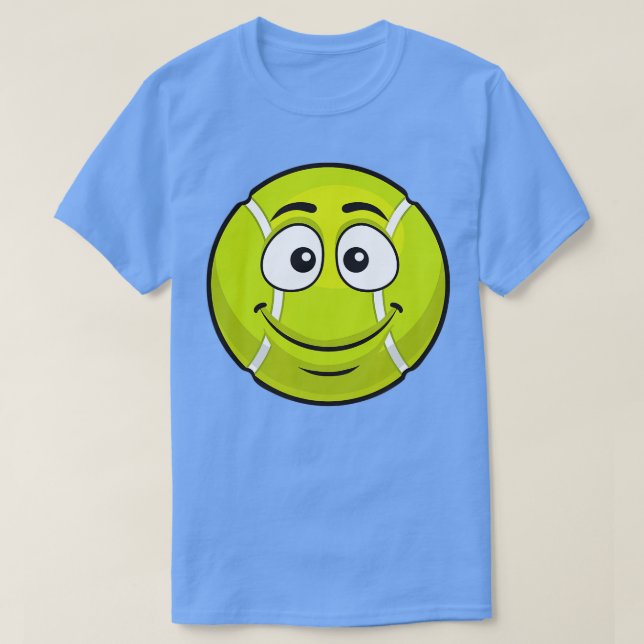 Camiseta Sorriso Tênis Ball Novelty Engraçado Emoticon (Frente do Design)