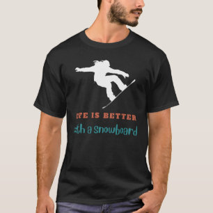 Camiseta Sorriso: Vive emoções com um Tee de Snowboard!