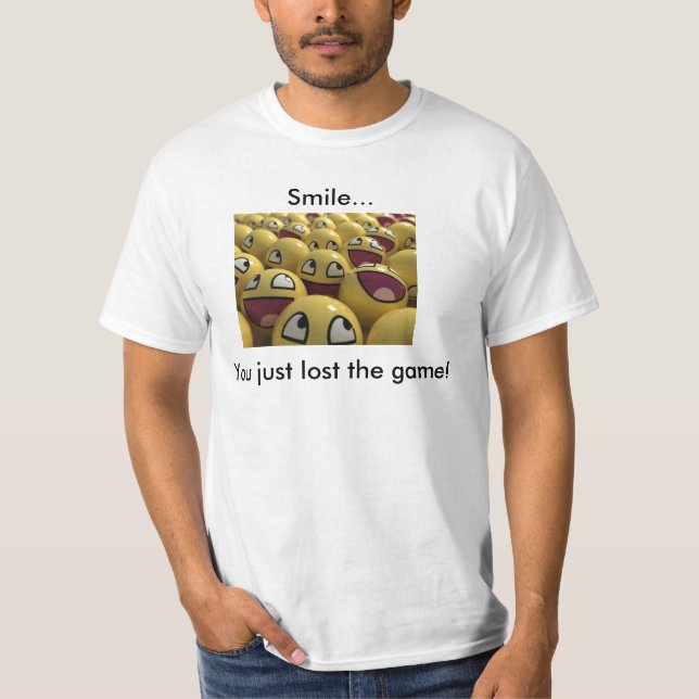 Camiseta Sorriso você apenas perdeu The Game (Frente)