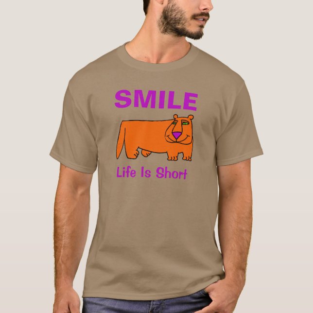 Camiseta Sorrisos, adicione texto T-Shirt (Frente)
