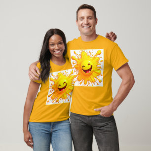 Camiseta Sorrisos de Sol: Explosão de Alegria