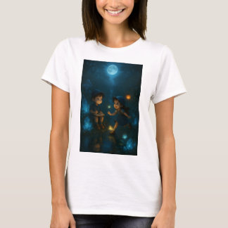 Camiseta Sorrisos Inocentes Sob Céus de Pôr do Sol – Crianç