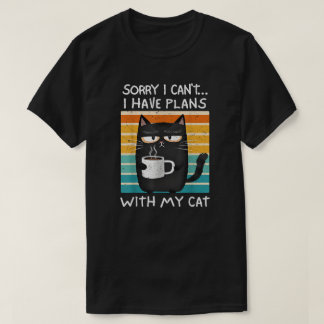 Camiseta Sorry I Can't I Have Plans With My Cat