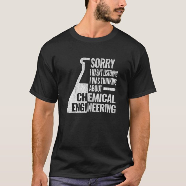 Camiseta Sorry I chemical engineering women chemical engine (Frente)