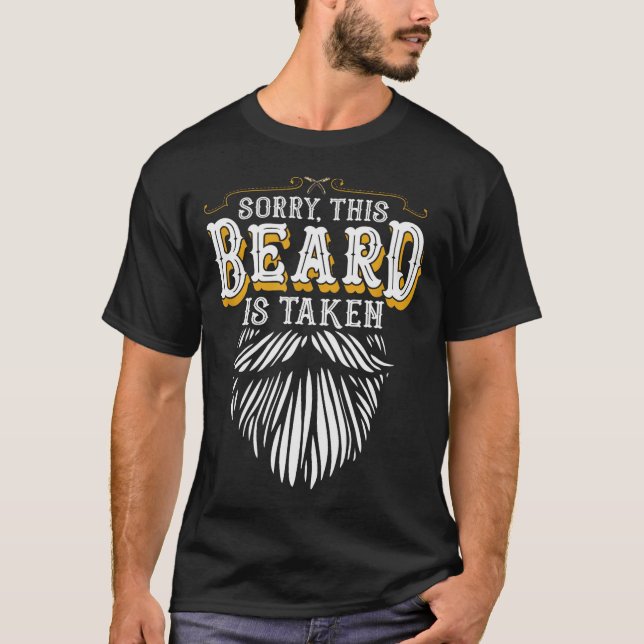 Camiseta Sorry This Beard Is Taken Country Retro Valentines (Frente)